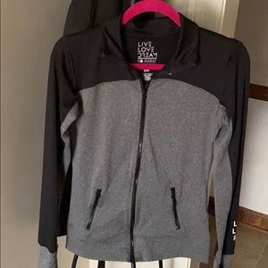 Grey and black jacket